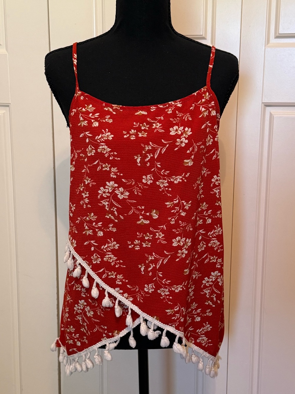 SHEIN Red Floral Blouse
